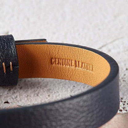 Personalized Coordinates Bracelet Leather, GPS Bracelet for Boyfriend