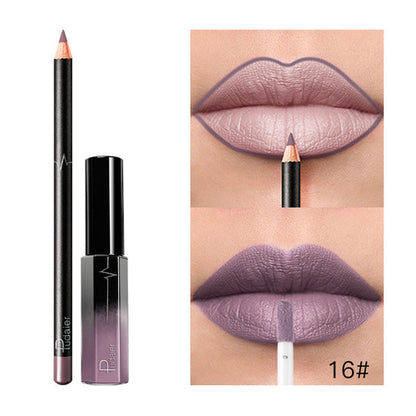 36 Color Matte Lip Gloss Lip Liner Matte Matte Lip Glaze Lipstick Penc