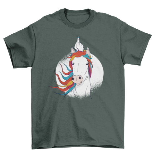 Unicorn Middle Finger T-shirt