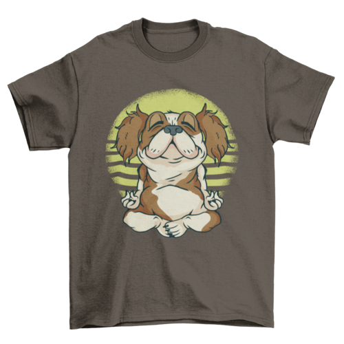 Meditaiting Dog T-Shirt