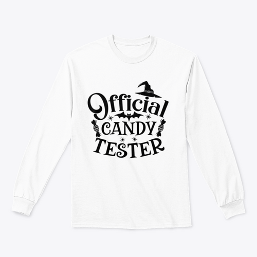 Official Candy Tester Vector Halloween Design for Sweatshirt