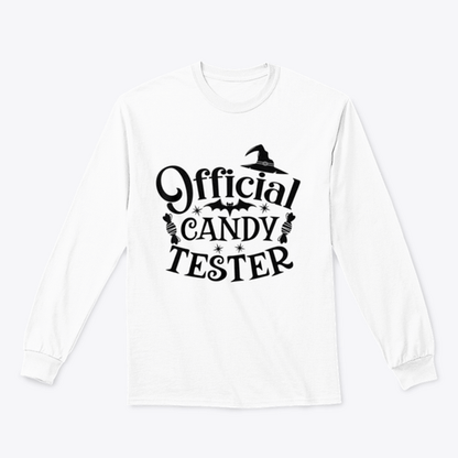 Official Candy Tester Vector Halloween Design for Sweatshirt