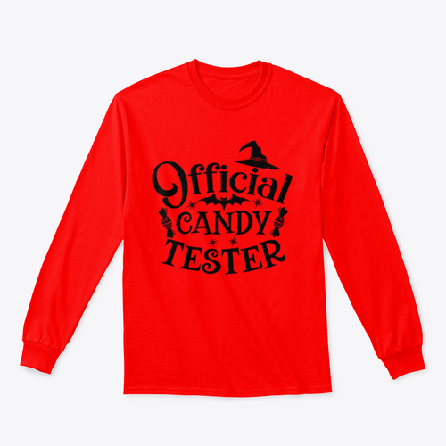 Official Candy Tester Vector Halloween Design for Sweatshirt