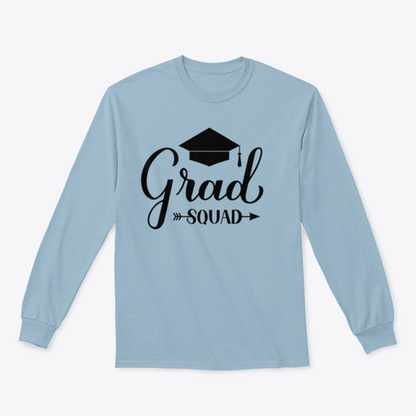 Grad Squad Calligraphy With Graduation Cap Design for Sweatshirt