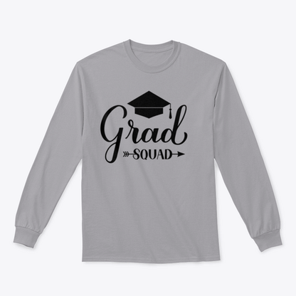 Grad Squad Calligraphy With Graduation Cap Design for Sweatshirt